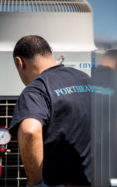 Technicien Portheault en intervention